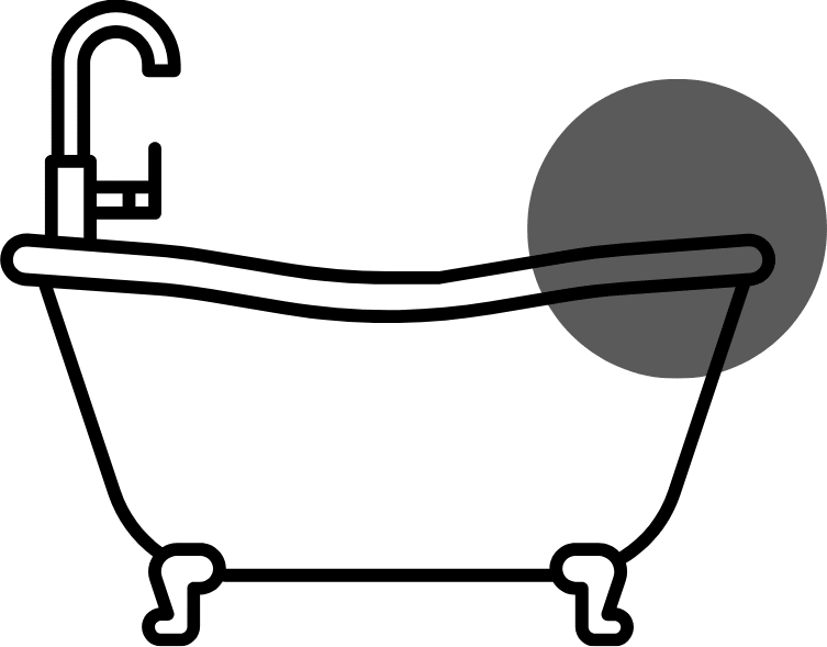 Decorative bath icon