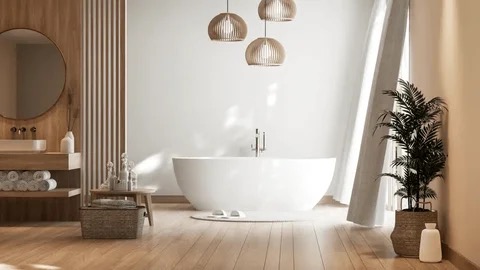Accessible bathroom with premium fixtures and mobility-friendly design